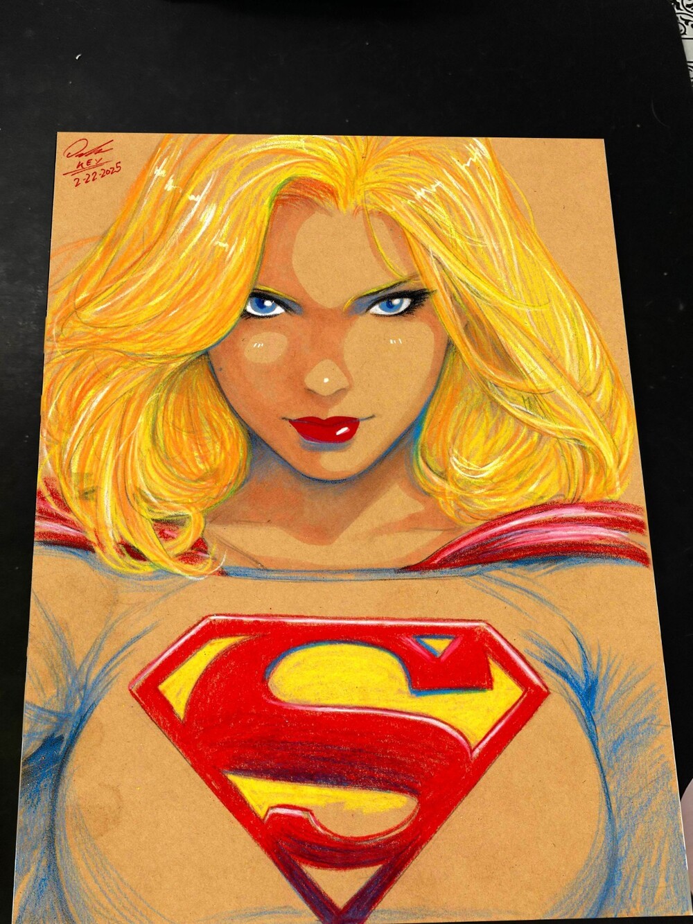 Superwoman Art Print Signed 8.5x11 | Art by Keyeske